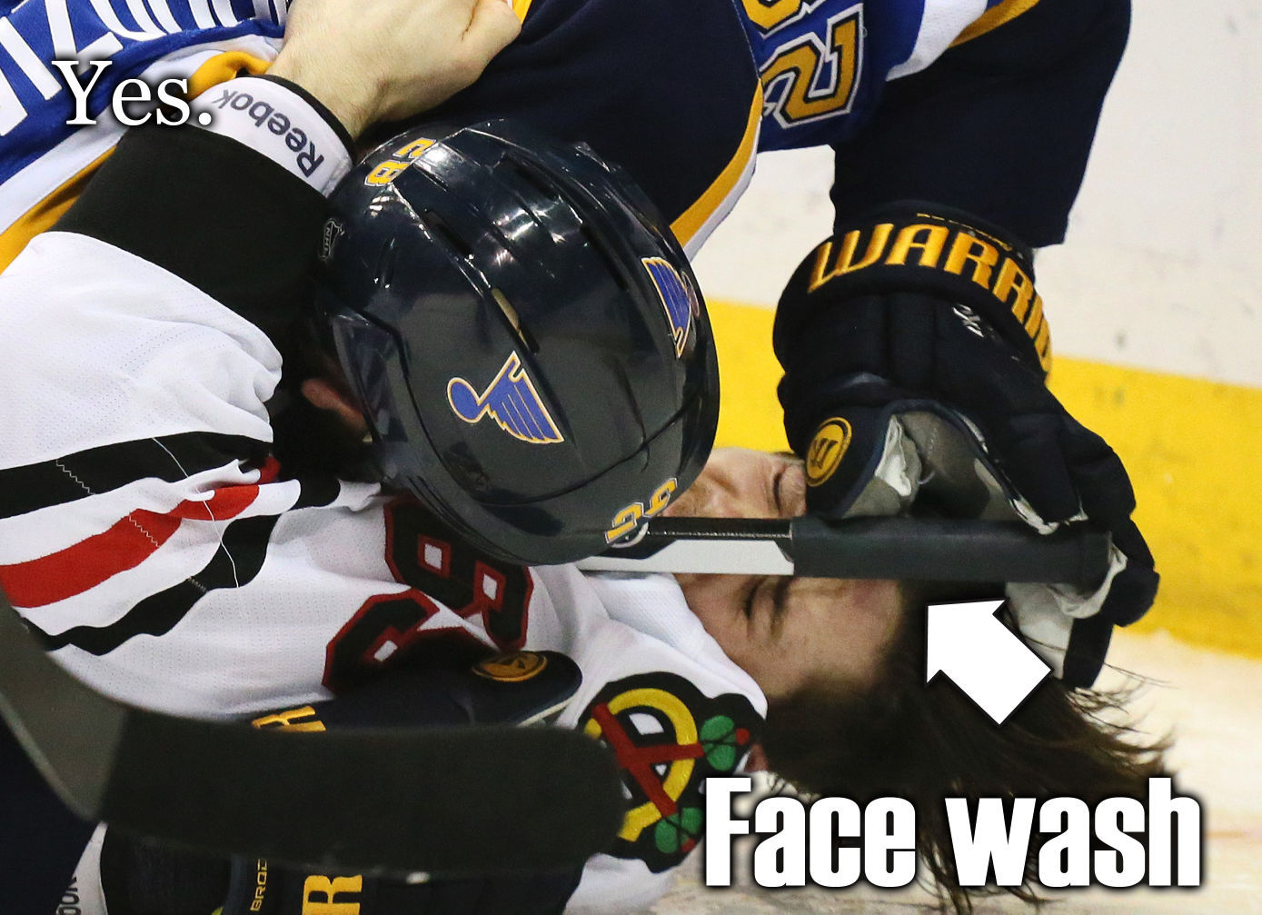 Hockey Slang: Face wash